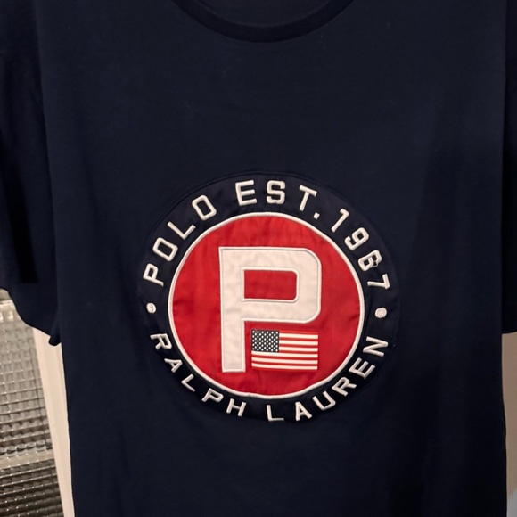 Polo Ralph Lauren Men’s Yacht Club Classic Fit Navy Crew Neck T-Shirt NWOT Sz XL - Picture 2 of 8